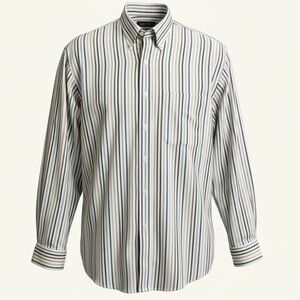 Linen Jos. A. Bank Traveler’s Collection 100% Linen Striped Shirt Men’s Large